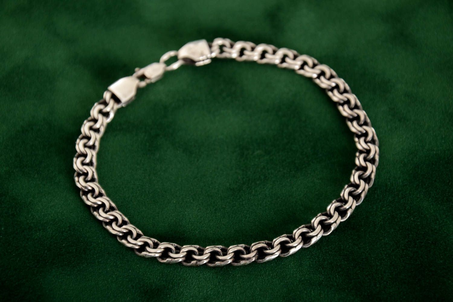 Украшение ручной работы серебряное украшение браслет из серебра красивый фото 1