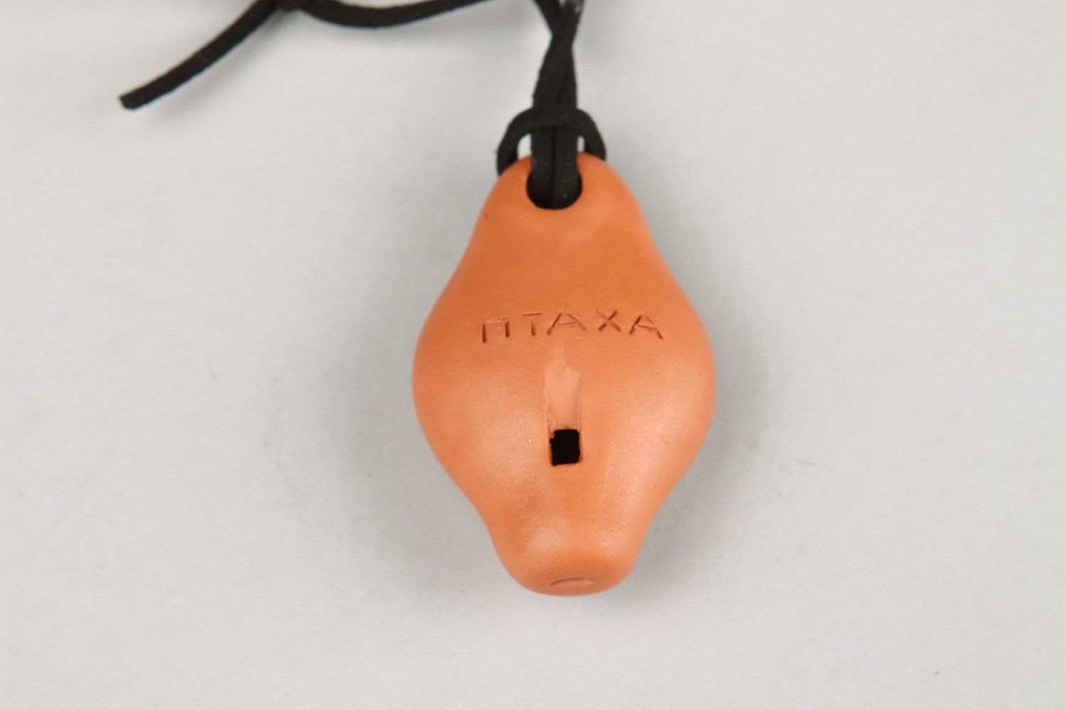 Ceramic tin whistle pendant, 2 sounds  photo 4