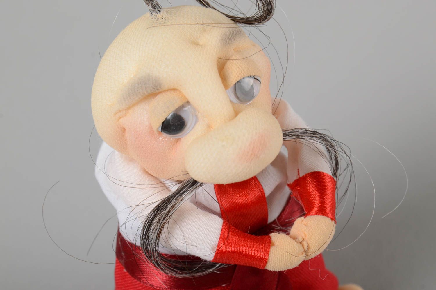 Авторская кукла игрушка ручной работы тряпичная кукла декор дома усатый казак фото 3