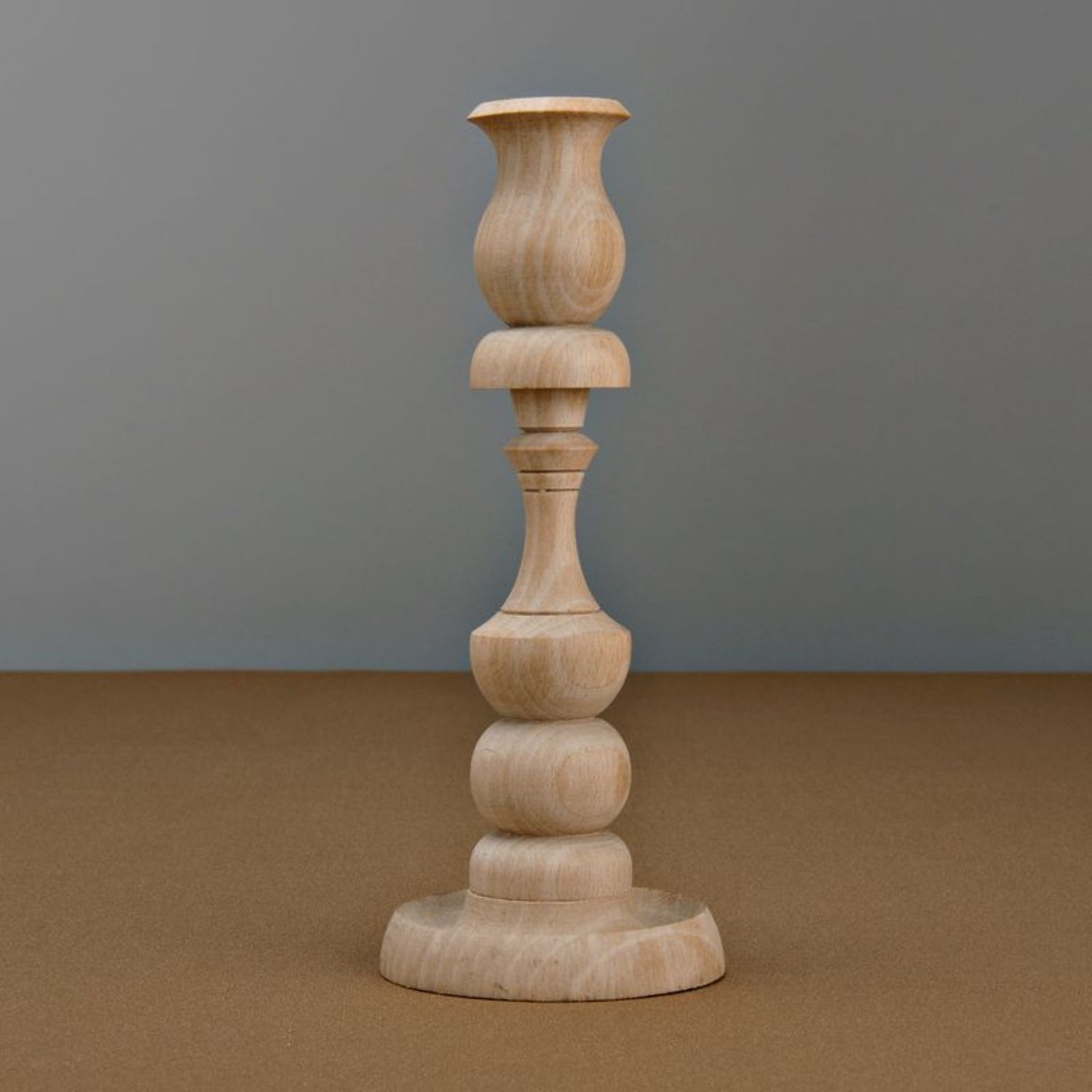 Carved wooden candlestick photo 3