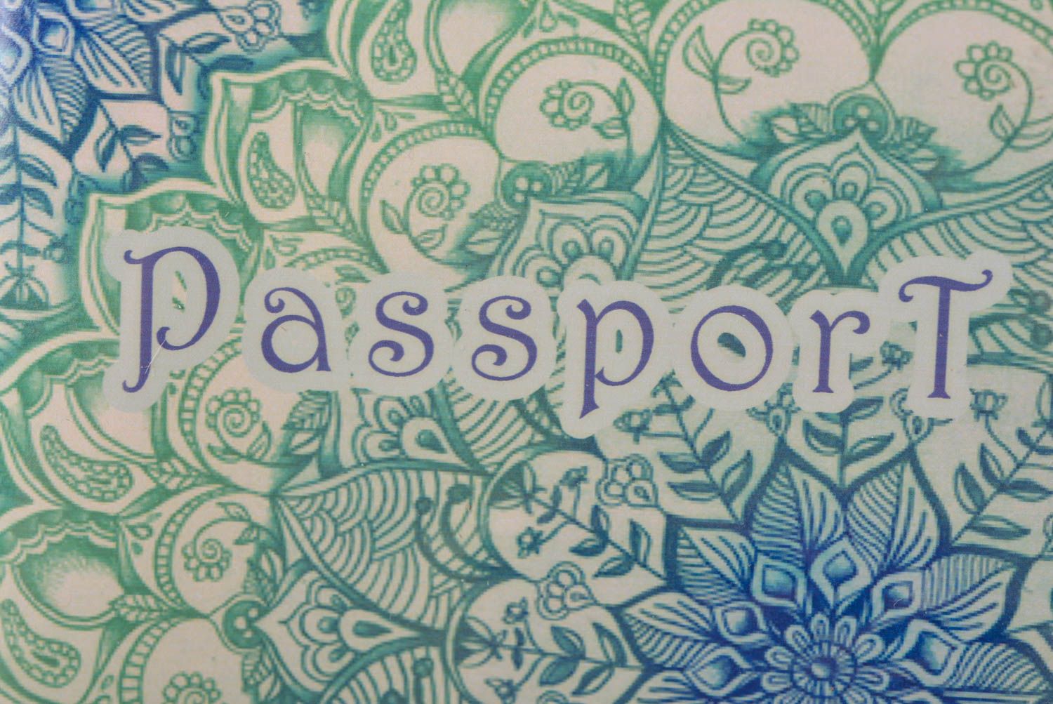 Beautiful handmade silicone passport cover passport holder gift ideas photo 3