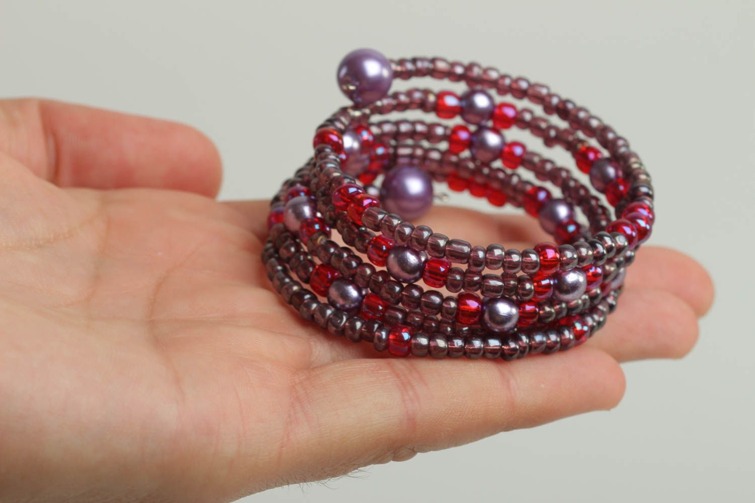 Wrist beaded bijouterie fashion spiral bracelet handmade trendy accessory photo 6