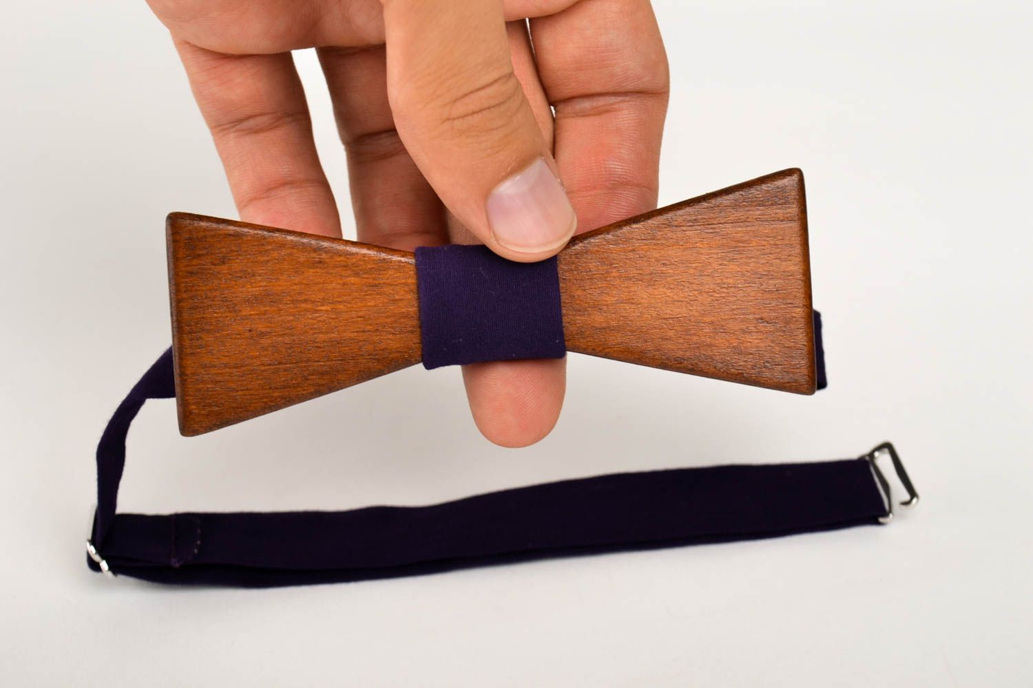 Wooden bow tie handmade stylish accessories for men designer bow tie for guys photo 4