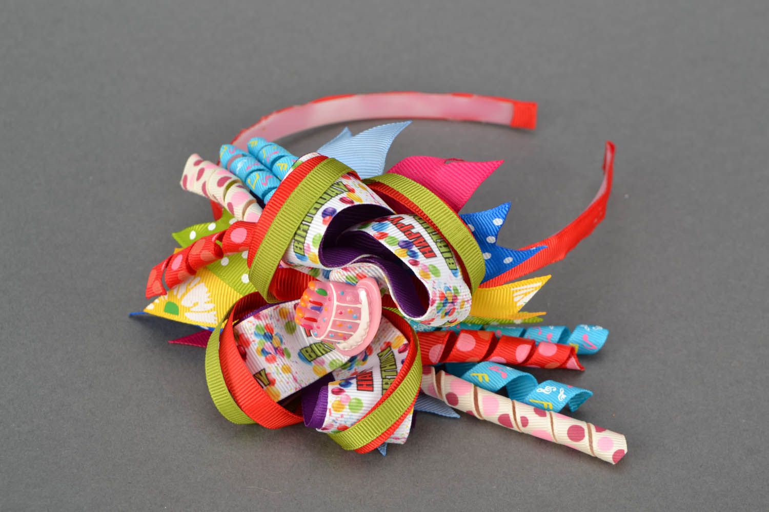 Hair band with ribbons  photo 3