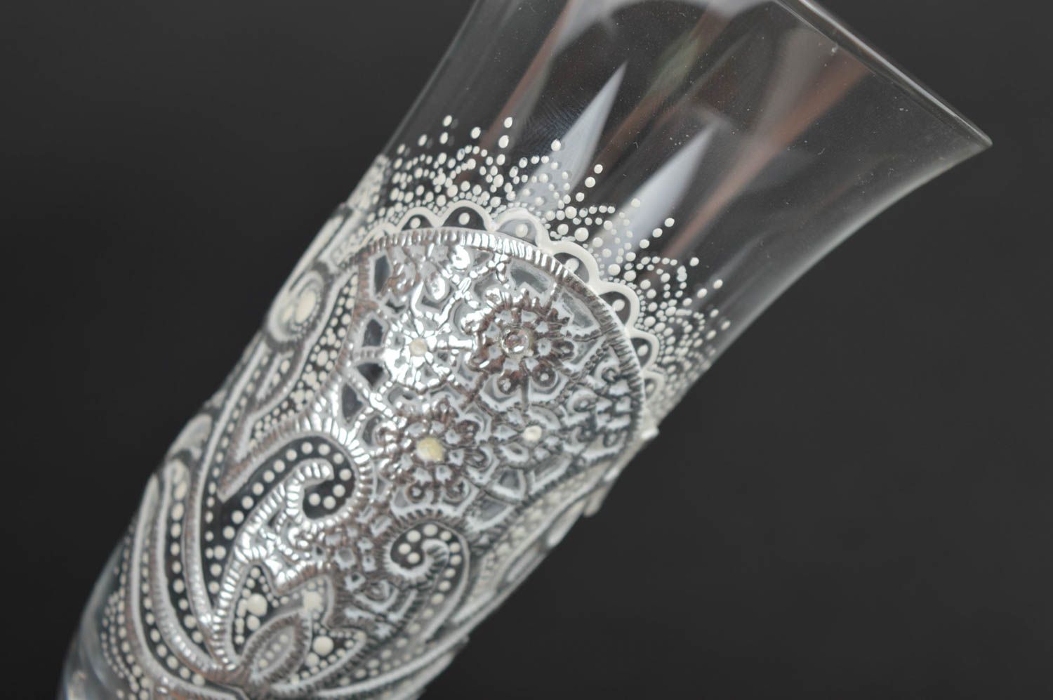 Бокалы ручной работы фужеры для шампанского красивая посуда стеклянные бокалы фото 5