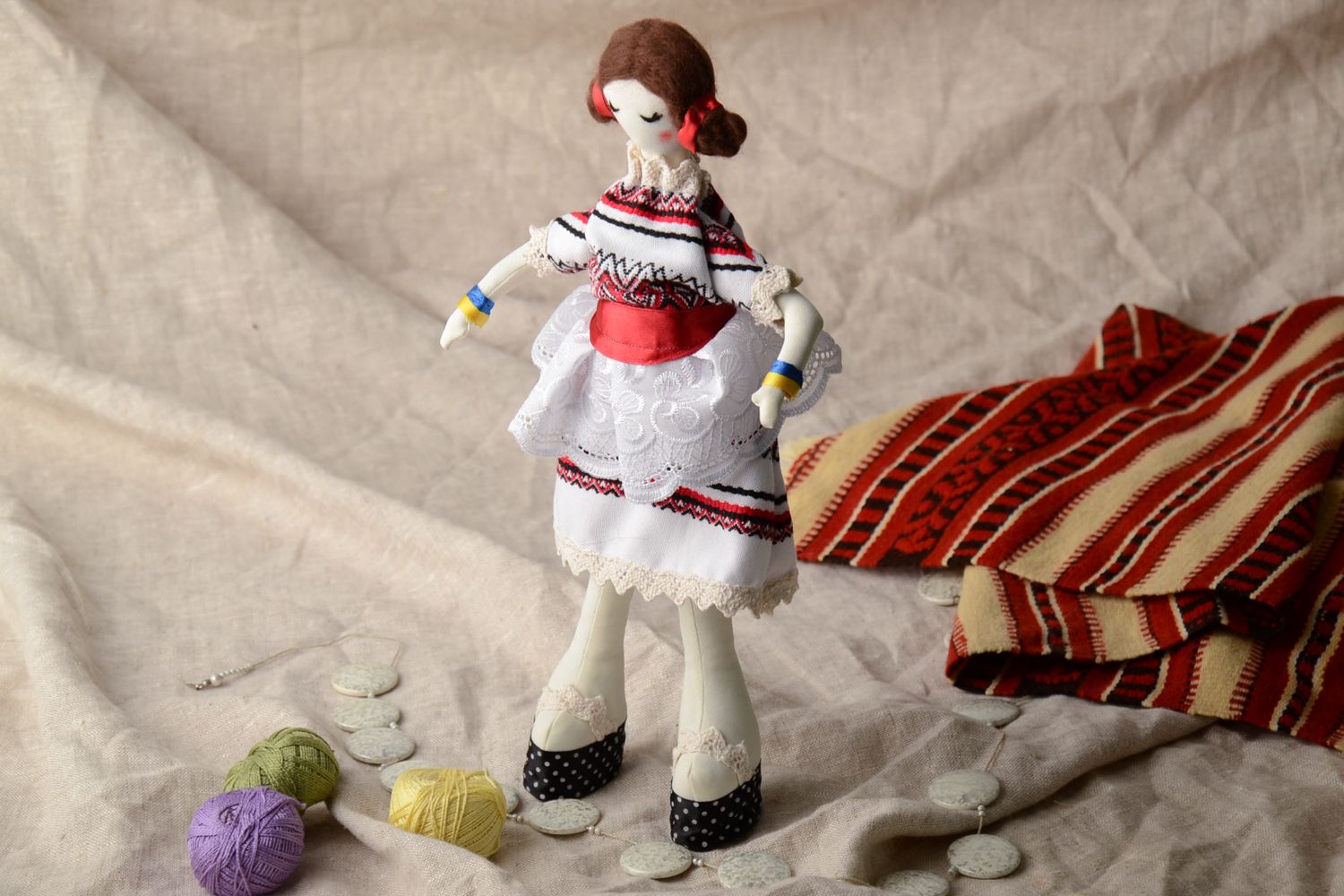 Designer collectible doll in national costume photo 1