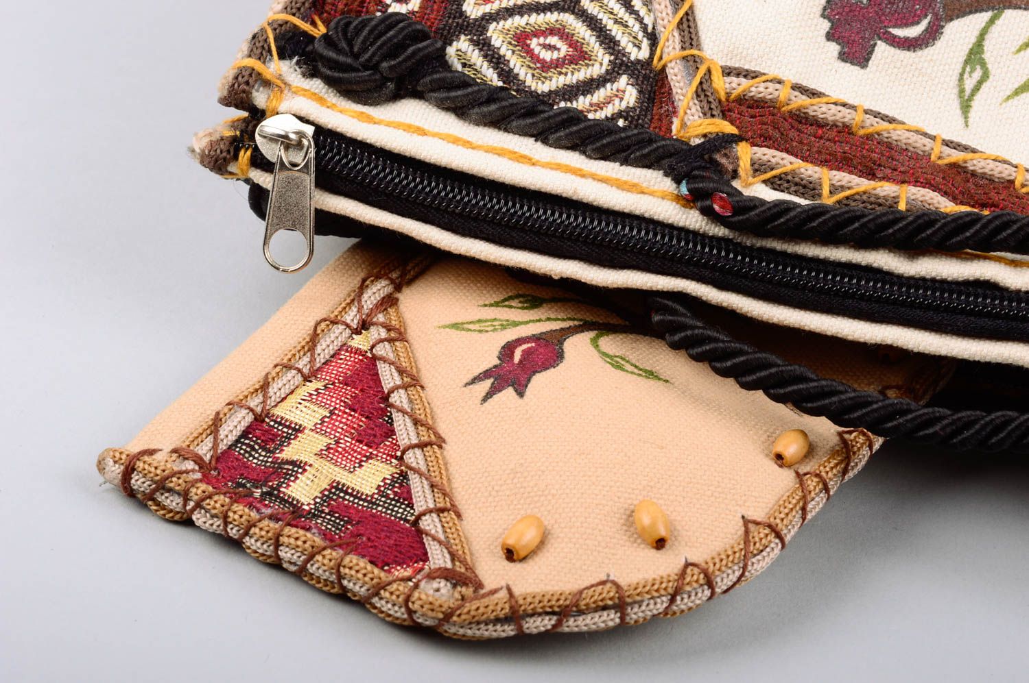 Handmade tarpaulin purse fabric wallet stylish designer bag for women photo 4