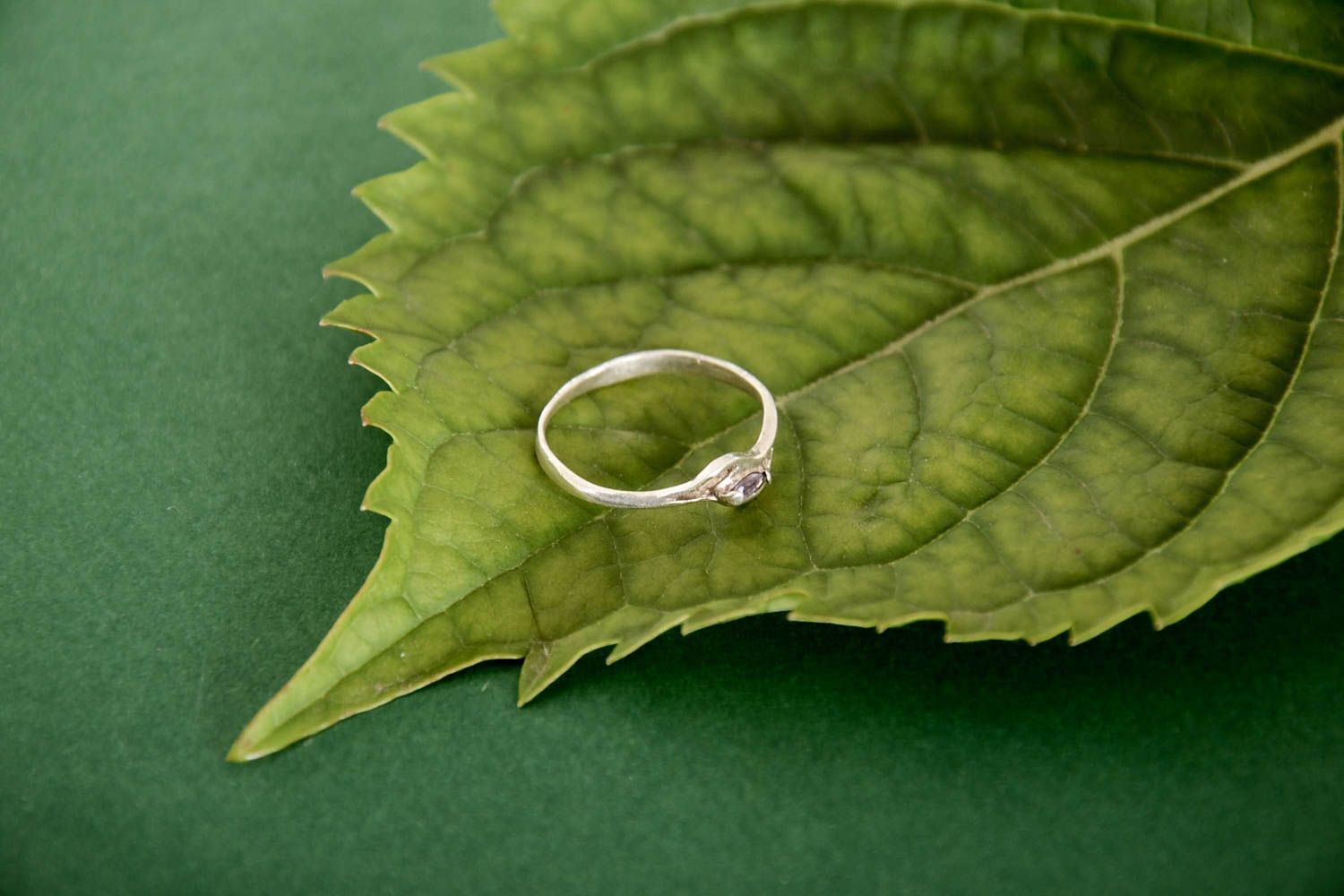 Серебряное украшение ручной работы серебряное кольцо женское кольцо с аметистом фото 2