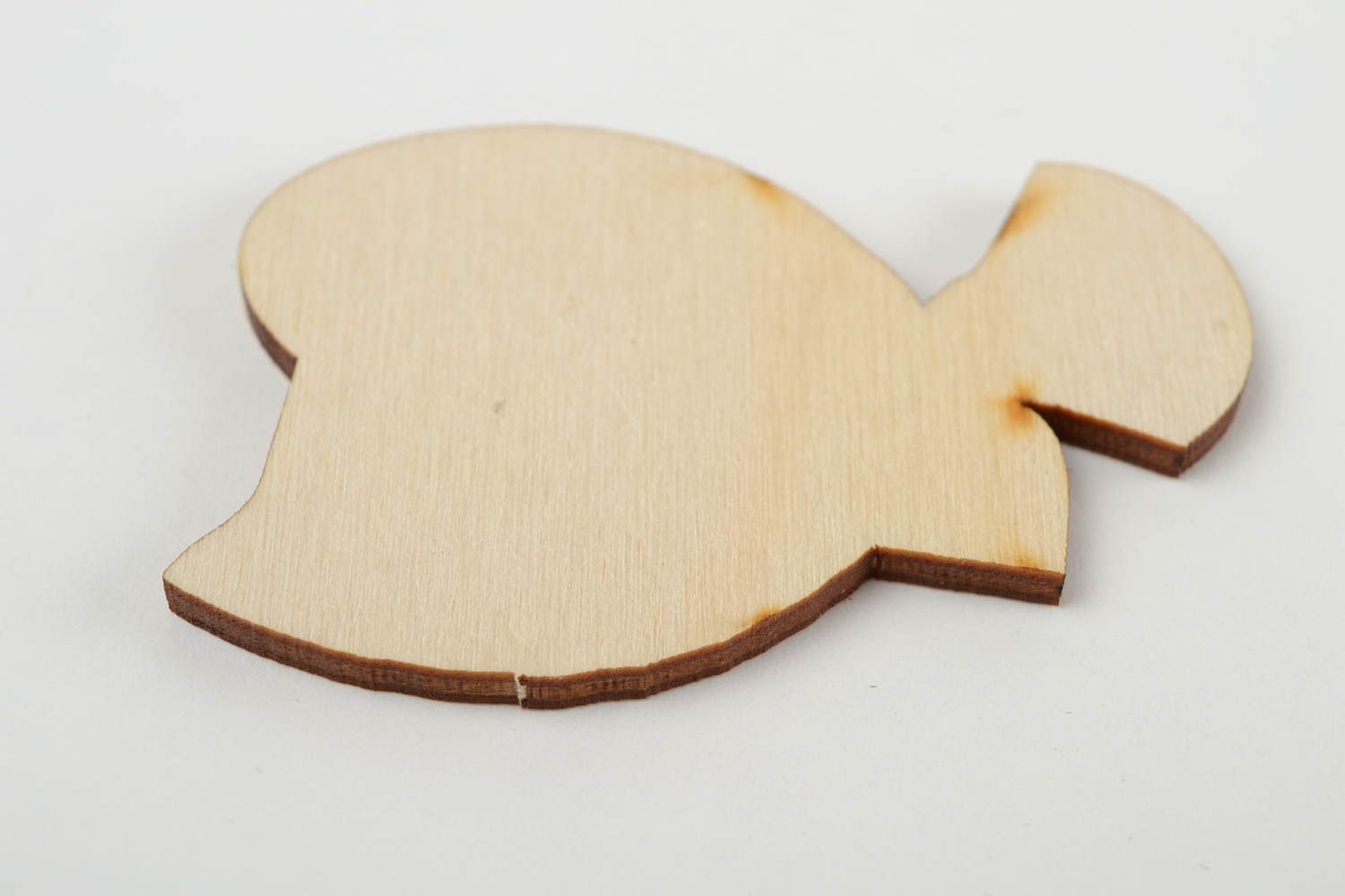 Handmade Holz Rohling Figur zum Bemalen Scrapbooking Material Fisch originell foto 5