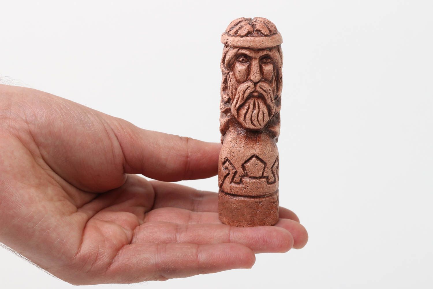 Figura de arcilla decoración de hogar hecha a mano amuleto de casa eslavo foto 5