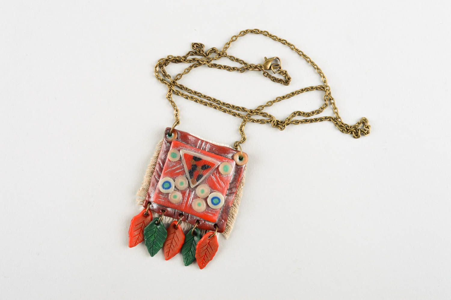 Handmade ethnic jewelry pendant necklace chain necklace designer accessories photo 2