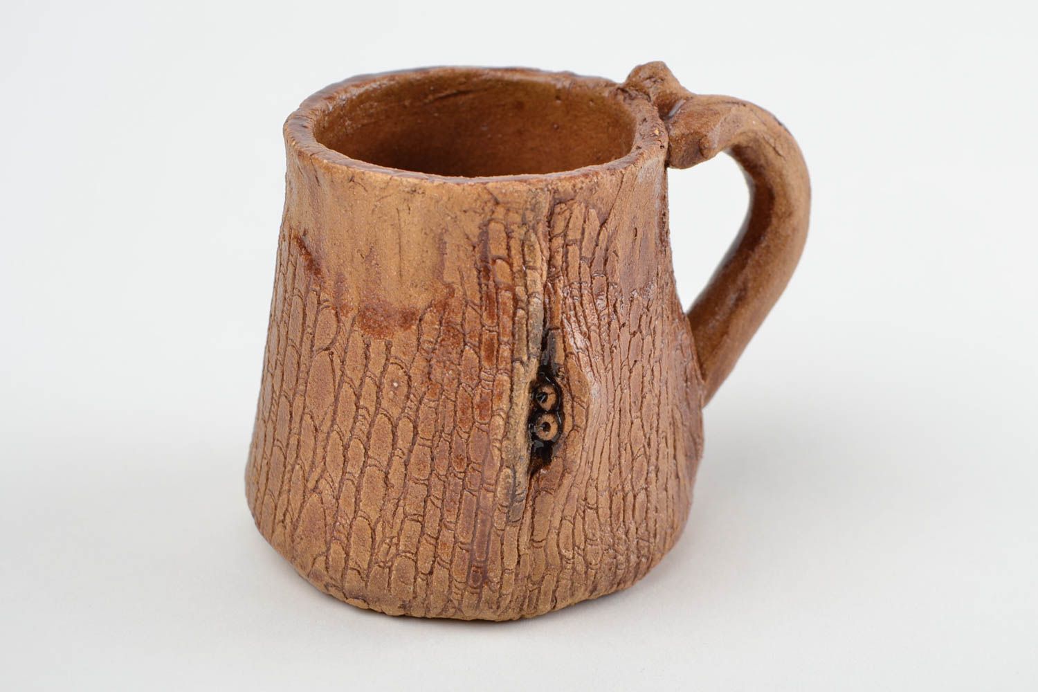 Taza de cafe hecha a mano de arcilla artículo de cerámica menaje de cocina  foto 4