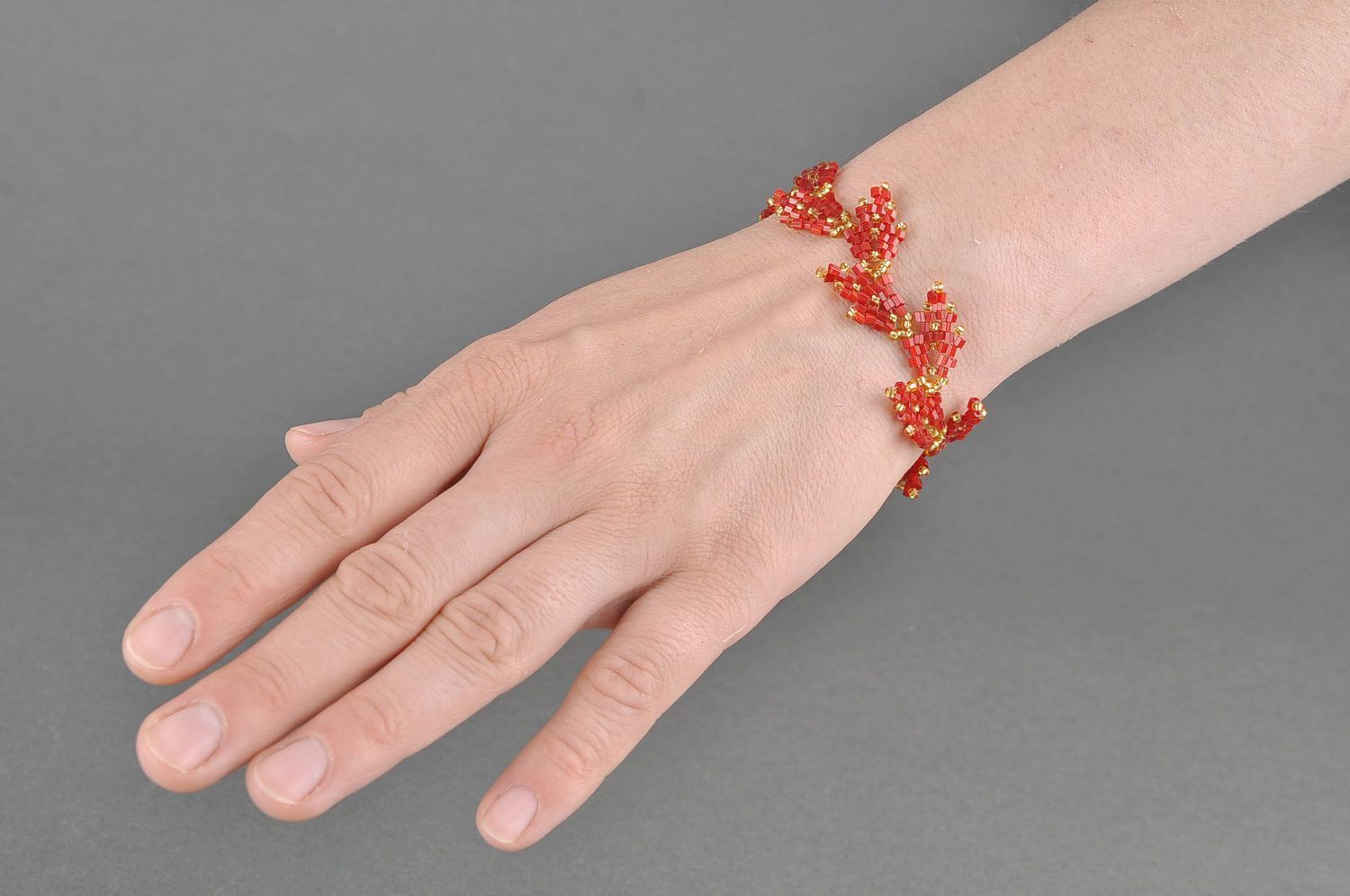 Bracciale di perline fatto a mano braccialetto originale da polso per donna
 foto 5