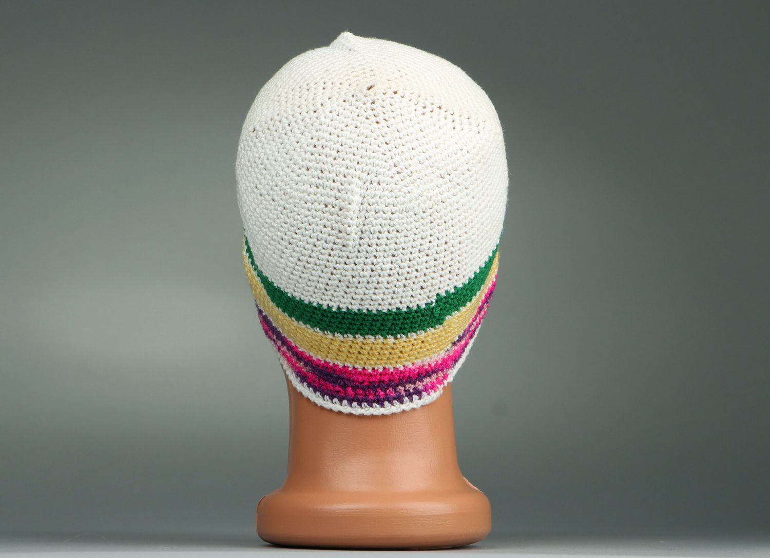 Chapéu masculino de crochê foto 4