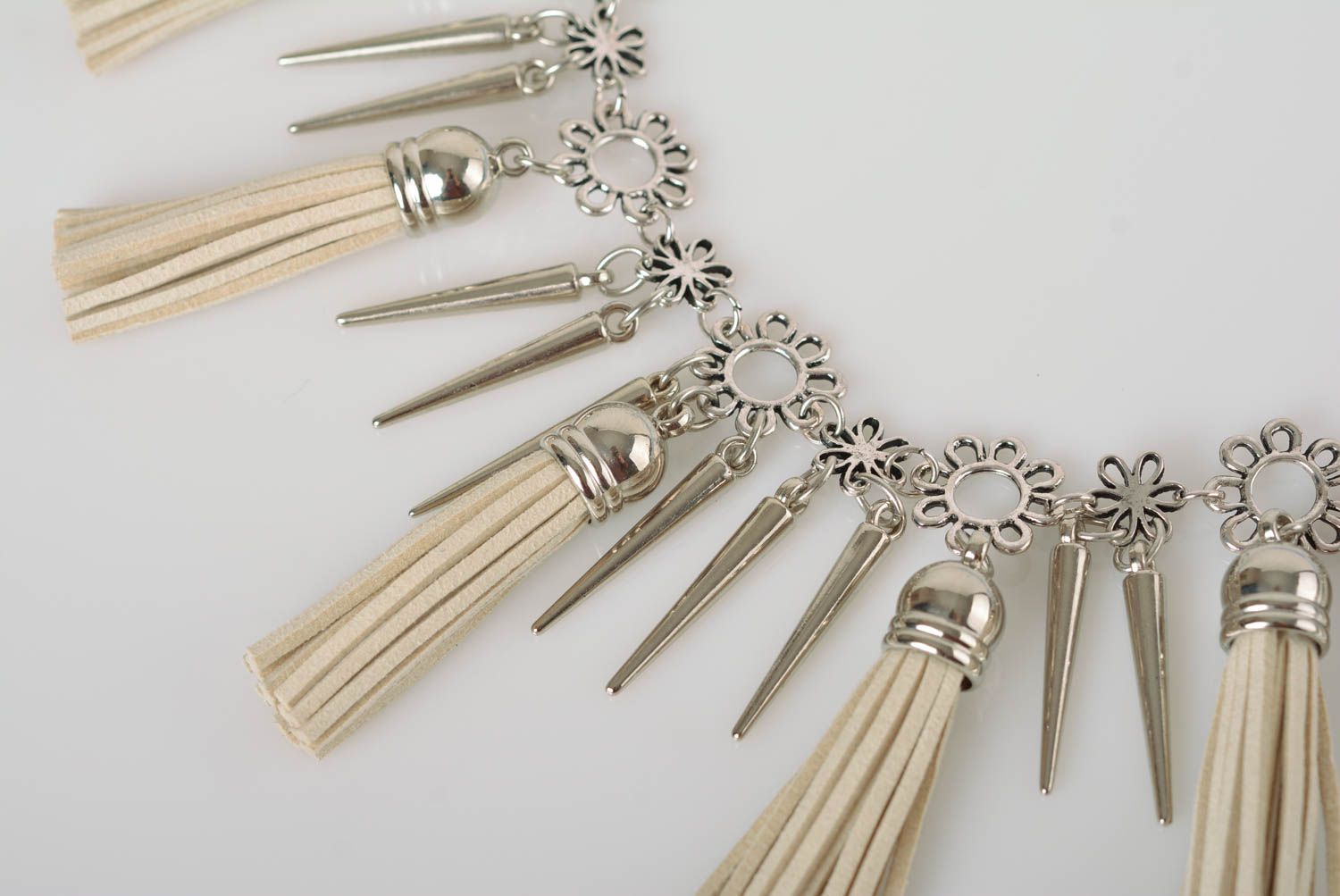 Handmade Collier für Frauen Metall Schmuck Frauen Accessoire Frauen Geschenk foto 3