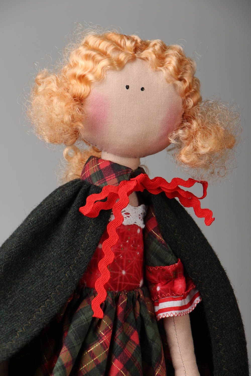Handmade textile doll photo 2