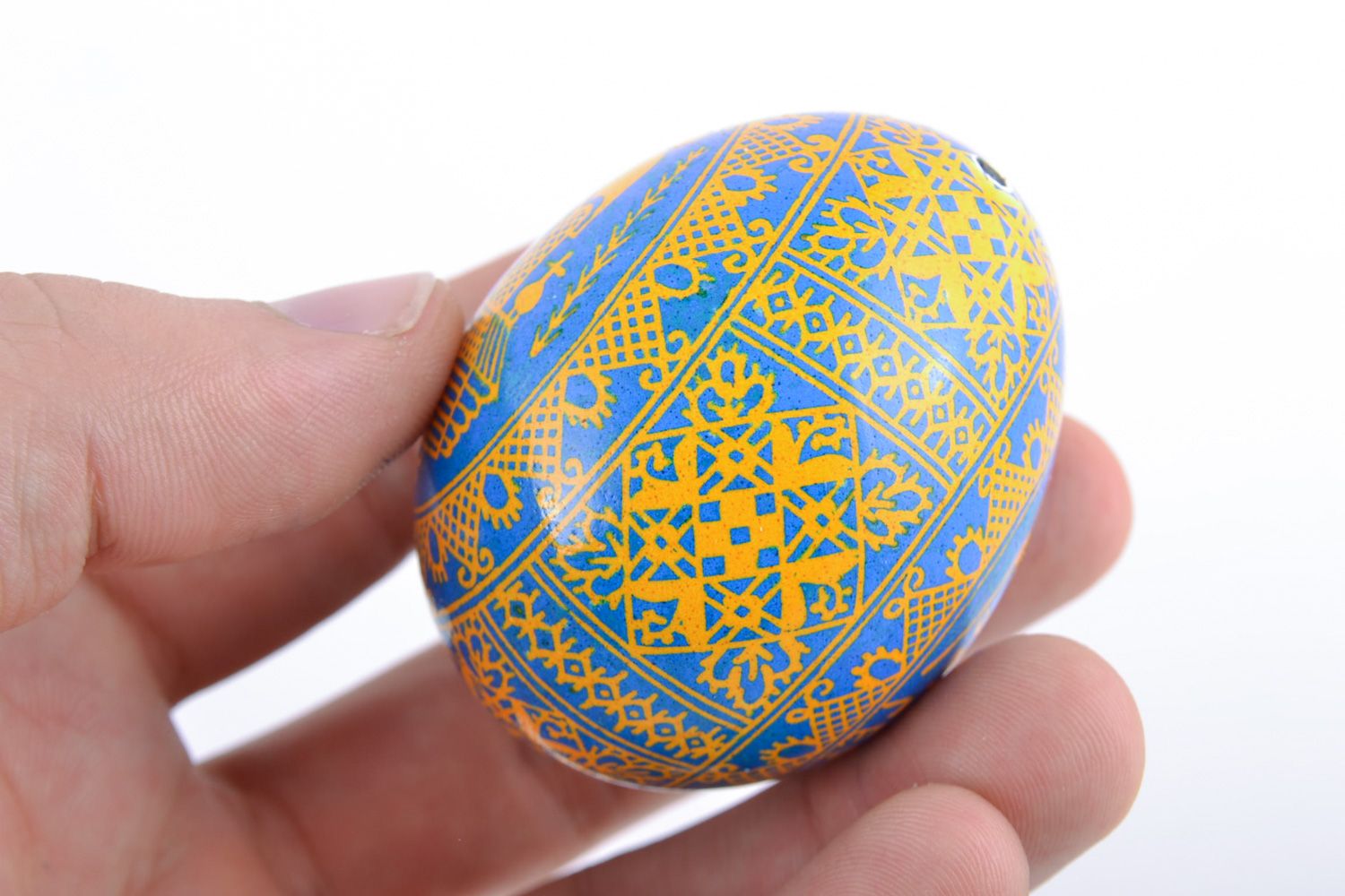 Collectible designer handmade Easter egg painted with acrylics photo 2