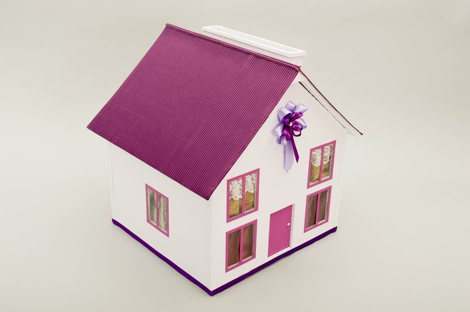 Свадебный аксессуар хэнд мэйд фиолетовая коробочка для денег атрибут для свадьбы фото 2