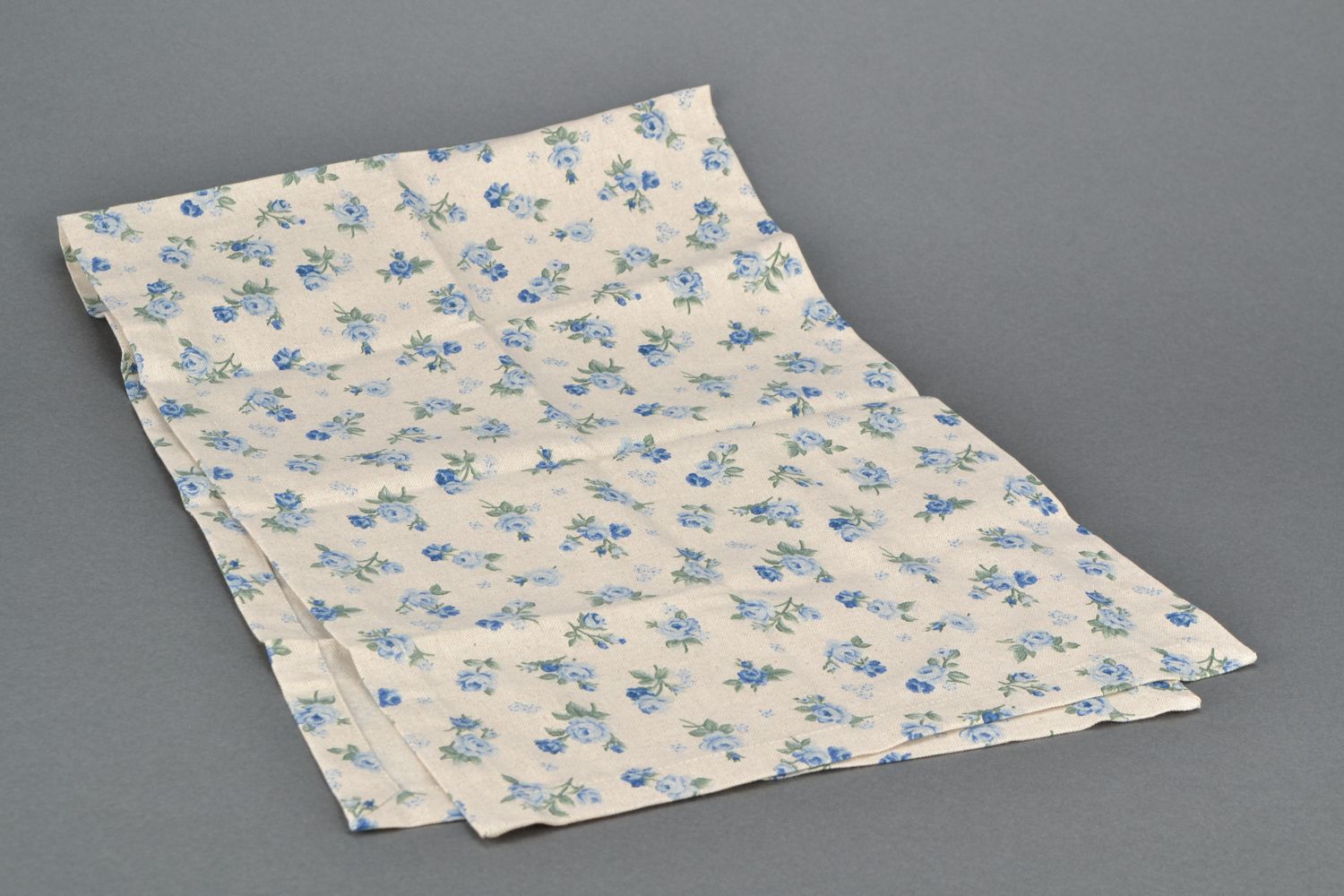 Nappe de table en tissu de coton et polyamide faite main rectangulaire photo 2