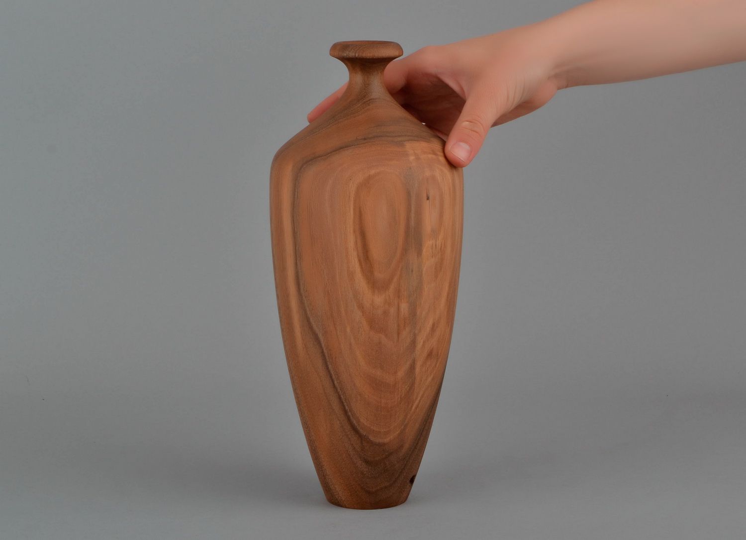 Vase en bois fait à la main photo 5