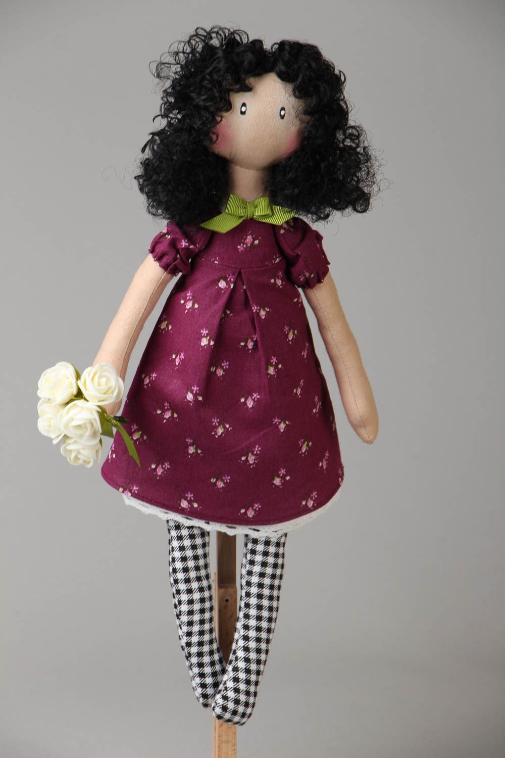 Designer fabric doll photo 1