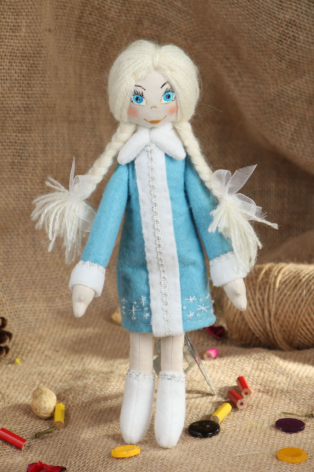 Christmas soft toy Snow Maiden photo 5