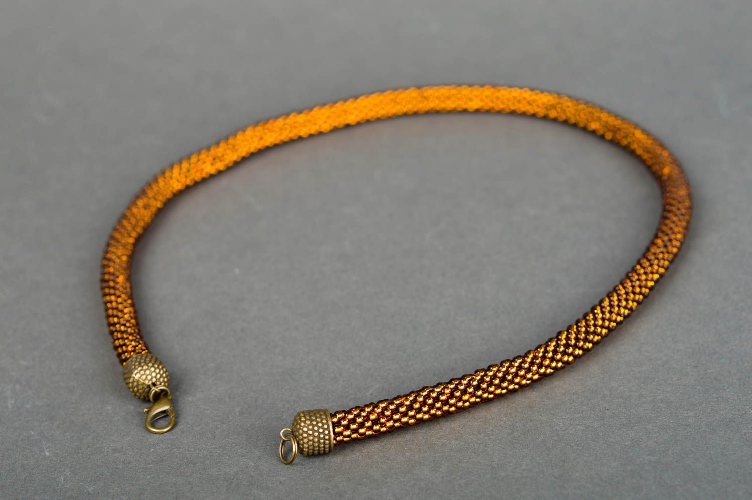 Handmade designer beaded necklace stylish cord necklace elegant jewelry photo 2