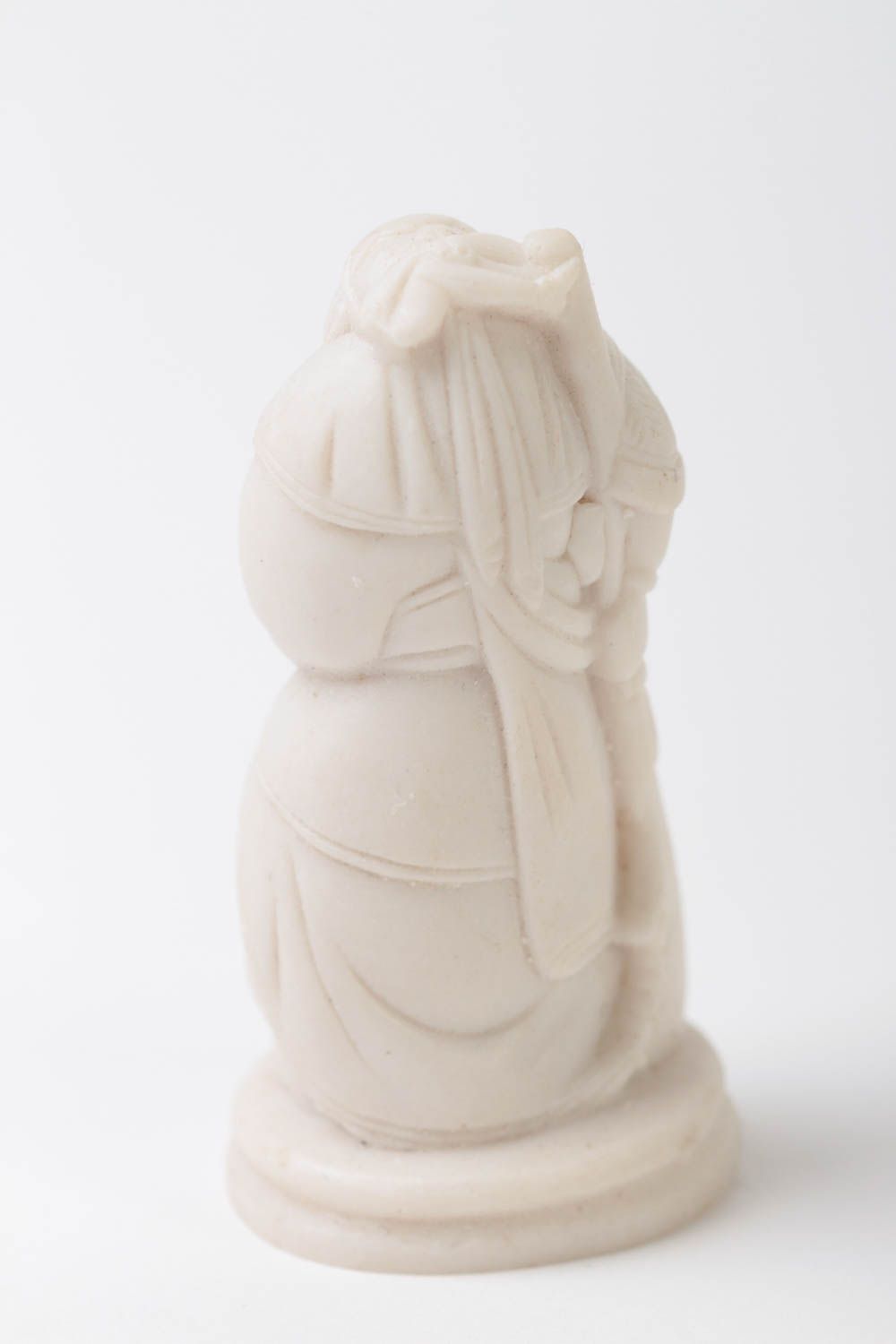 Figurine à peindre fait main Petite statuette blanche Guan Yu Déco intérieur photo 5
