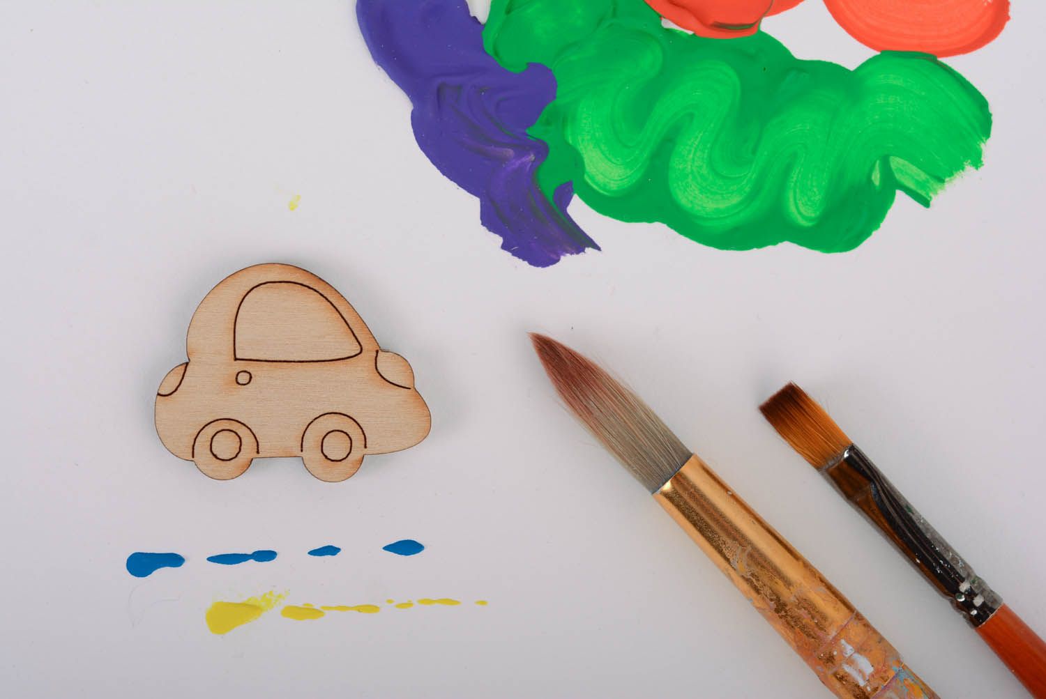 Blank for painting with magnet Little Car photo 1