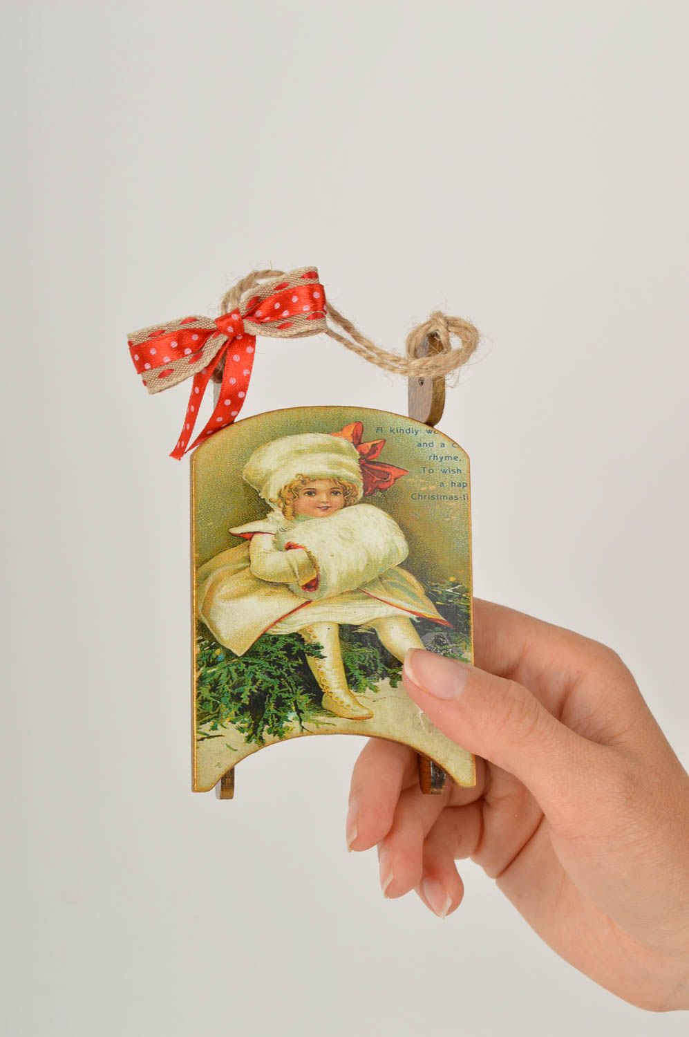 Decoración navideña para casa hecha a mano adorno de fin de año regalo original foto 5