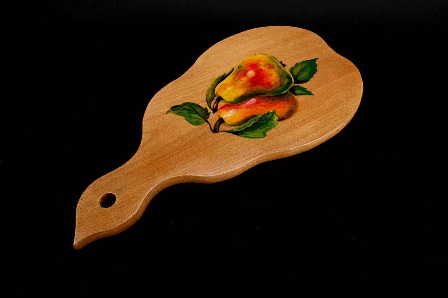 Tabla de cortar hecha a mano de madera  regalo original utensilio de cocina  foto 3