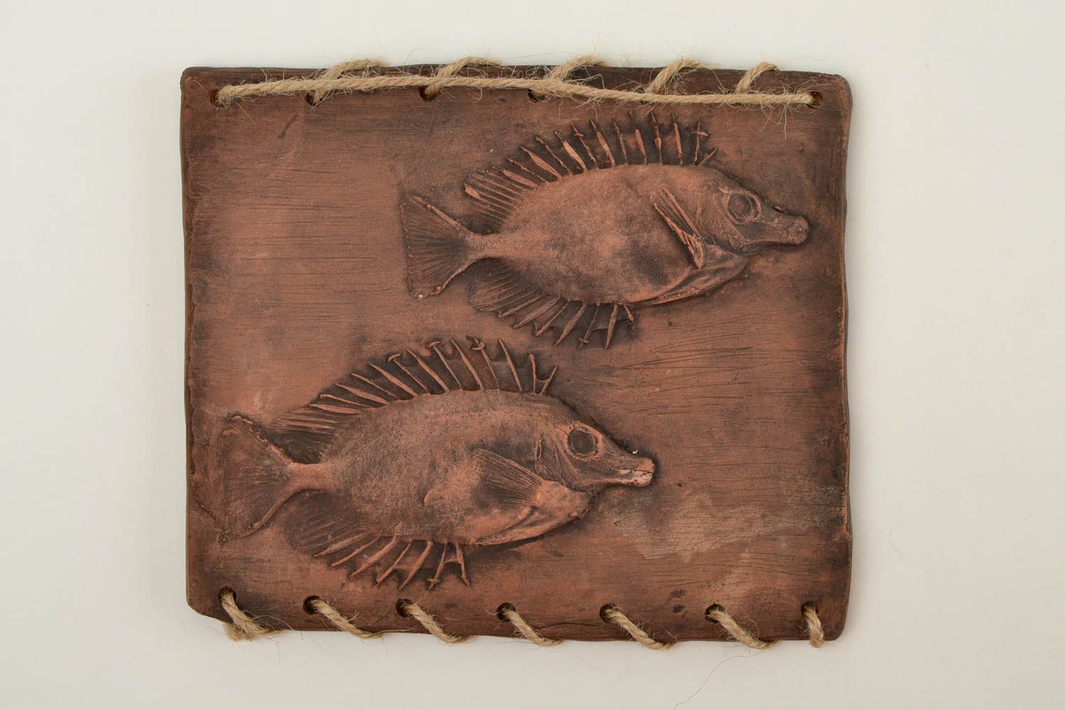 Панно на стену подарок ручной работы панно декоративное Рыбы морские лисицы фото 5