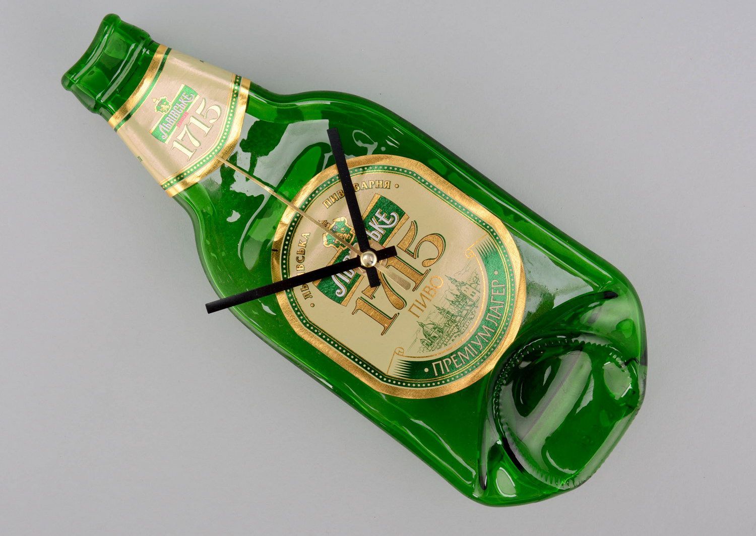 Clock made of bottle 1715 photo 2