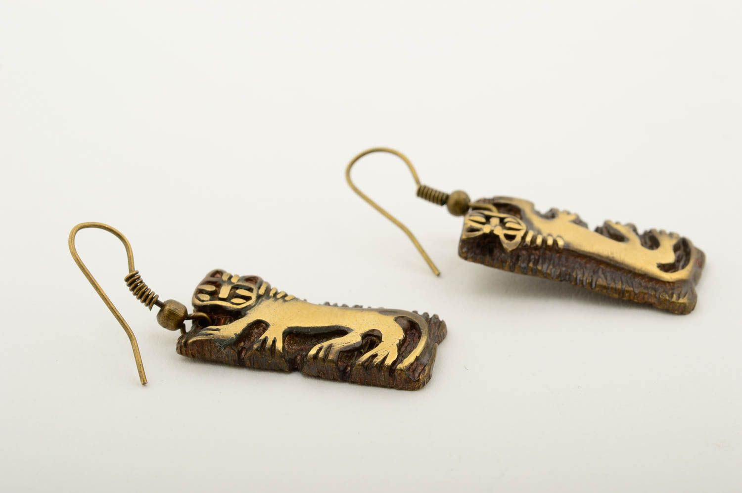 Unusual handmade metal earrings handmade accessories cool jewelry designs photo 4
