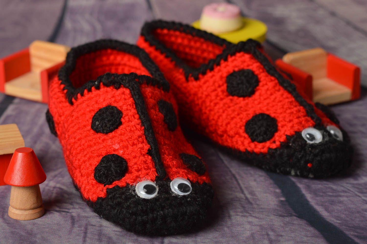 Handmade cotton cute slippers warm stylish baby bootees designer footwear photo 1