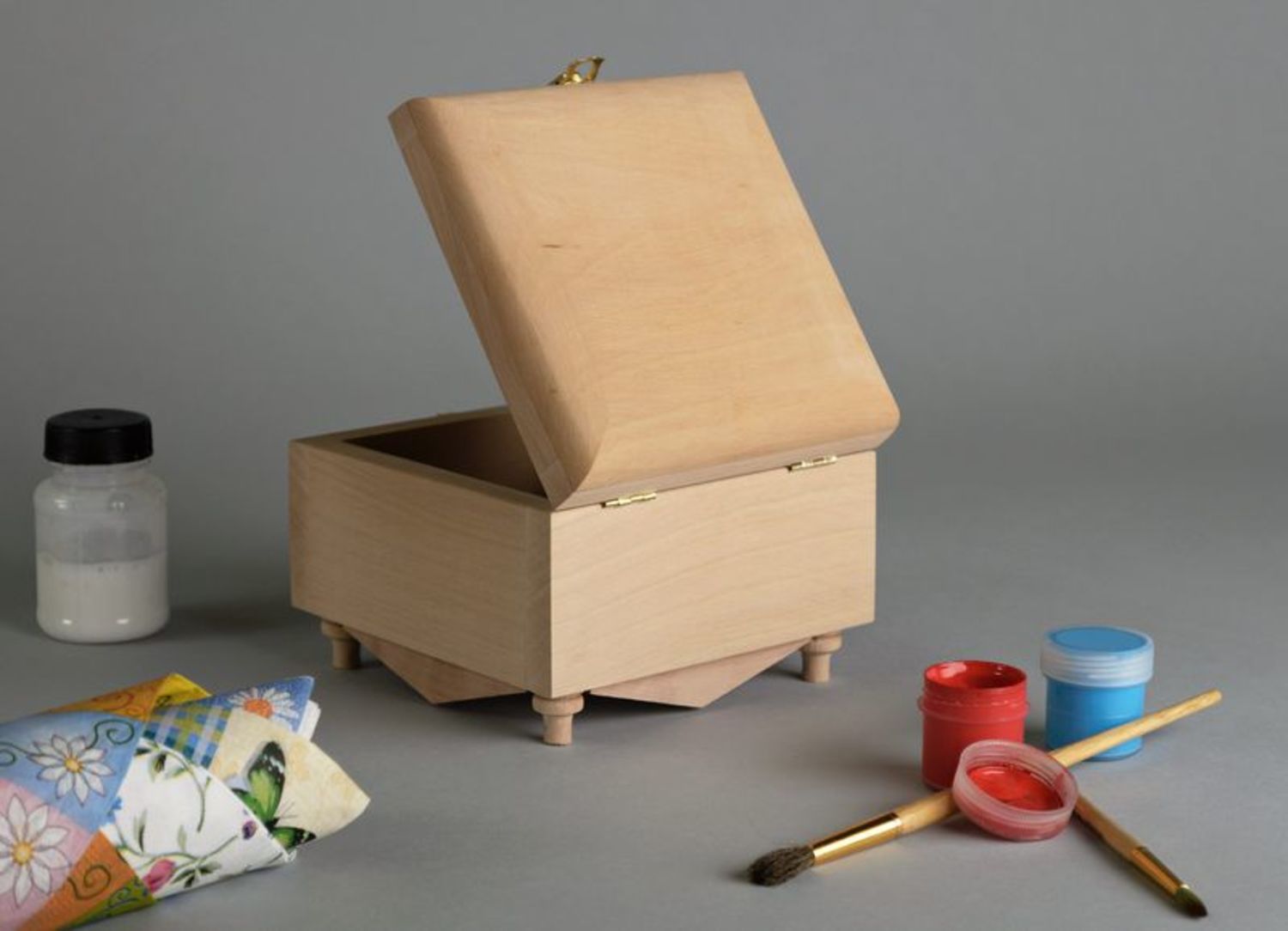 Caja de madera para creatividad foto 1