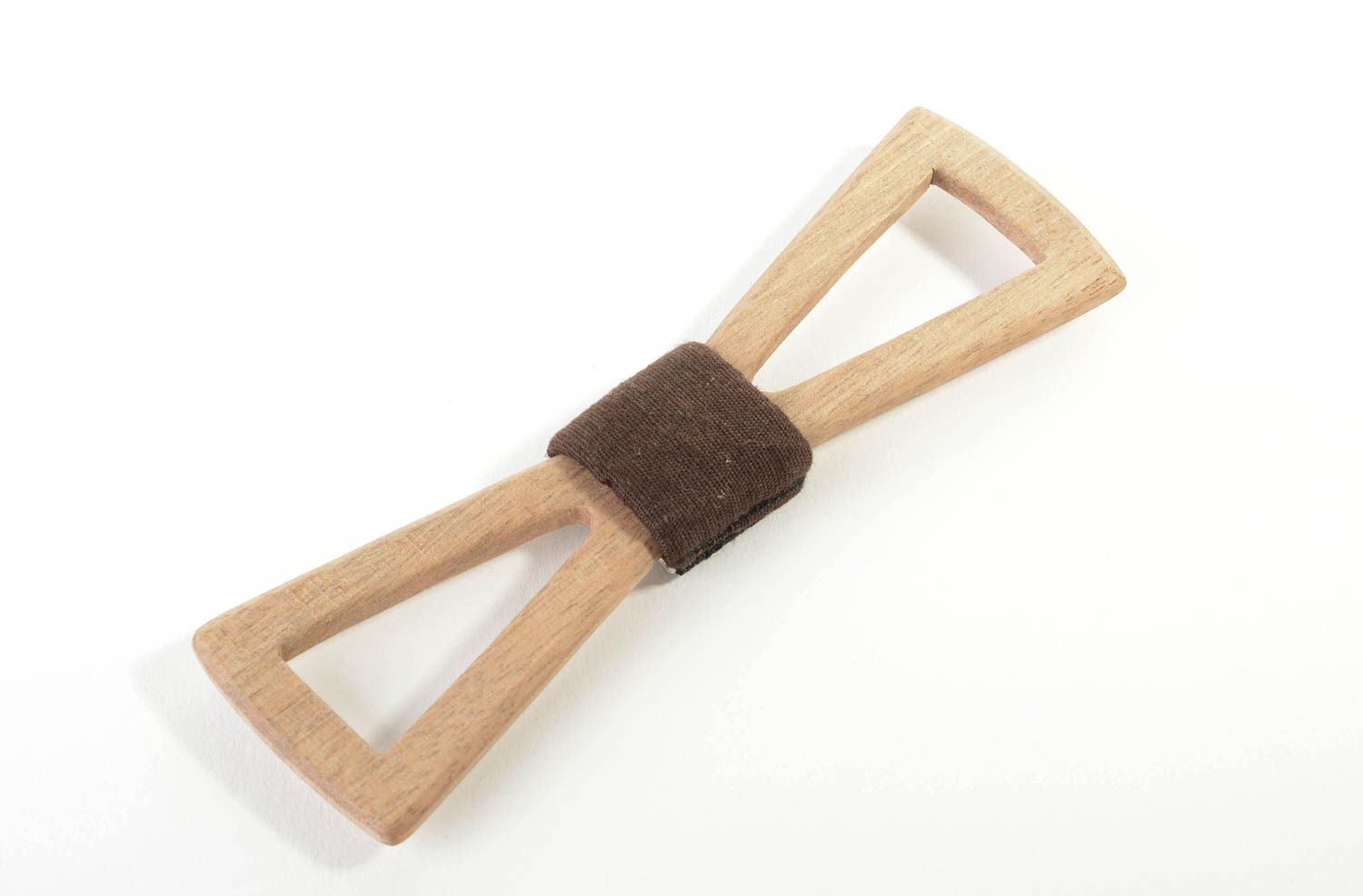 Niedliche Fliege aus Holz handmade Accessoire für Männer Krawatte Fliege foto 2