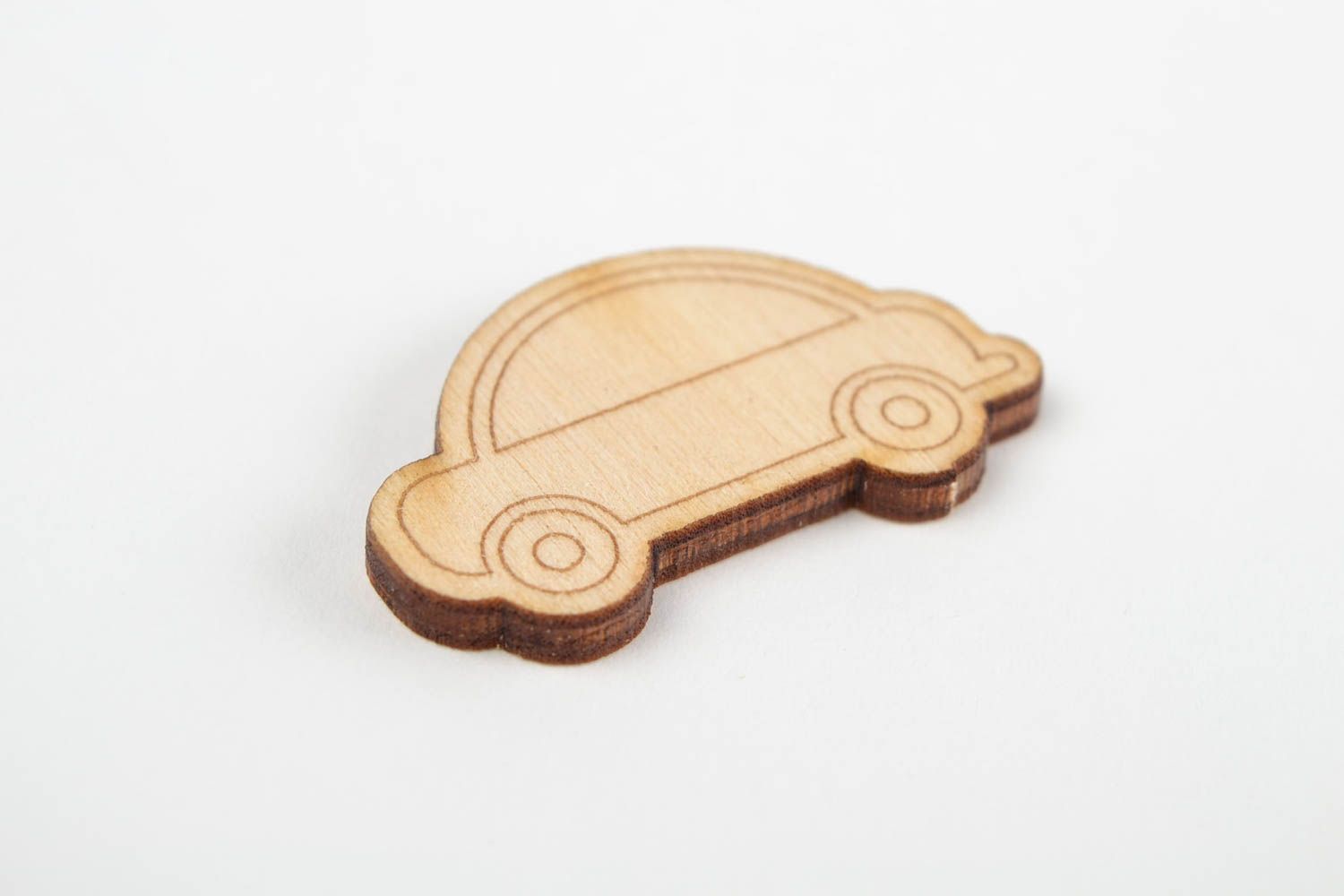 Handmade Auto Figur Holz Rohling zum Bemalen Geschenk für Kinder originell klein foto 4