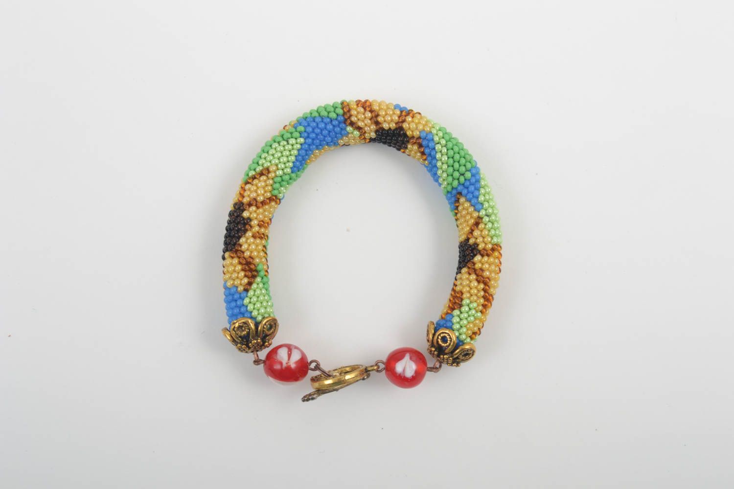 Pulsera de abalorios multicolor artesanal accesorio para mujer regalo original foto 3