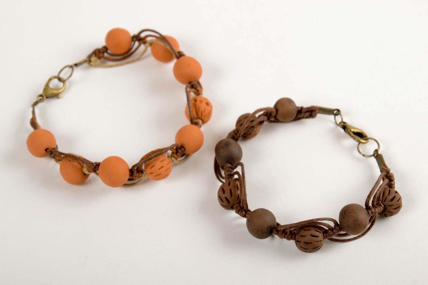 Ceramic bracelet handmade clay jewelry eco friendly accessories for women photo 5