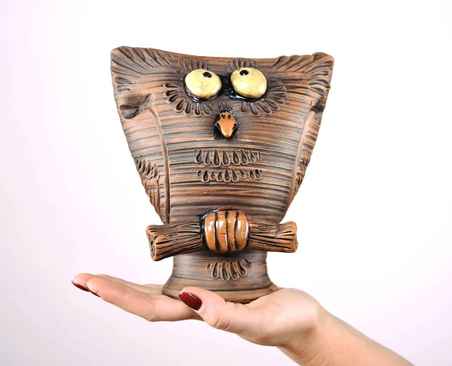 Ceramic statuette Owl photo 2