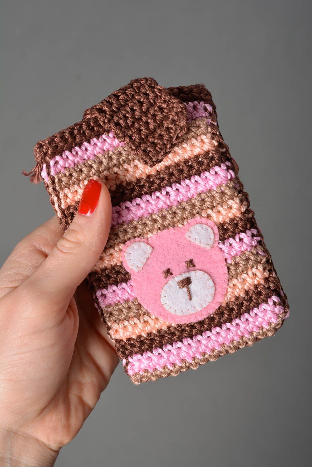Handmade case for phone crochet case for phone case for gadget designer case photo 3