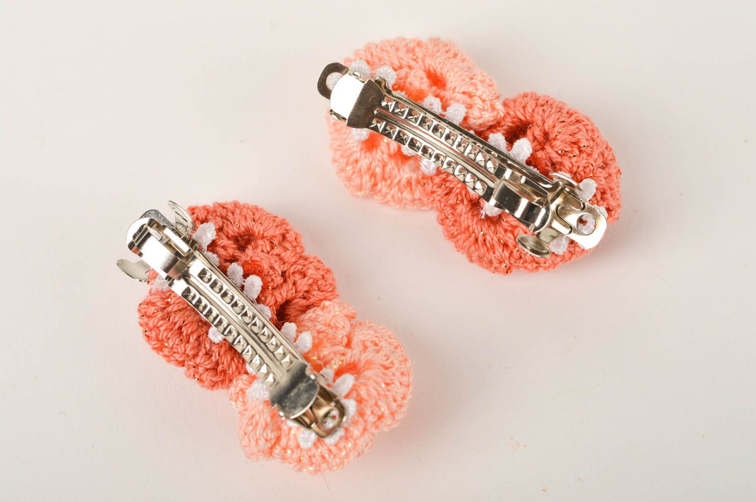 Handmade flower hair clips 2 designer cute hair clips accessories for kids photo 5