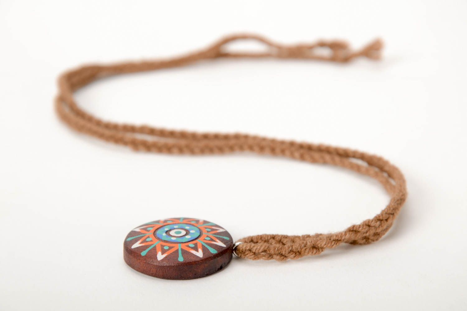 Handmade pendant wooden pendant designer accessories gift for girl wood pendant photo 5