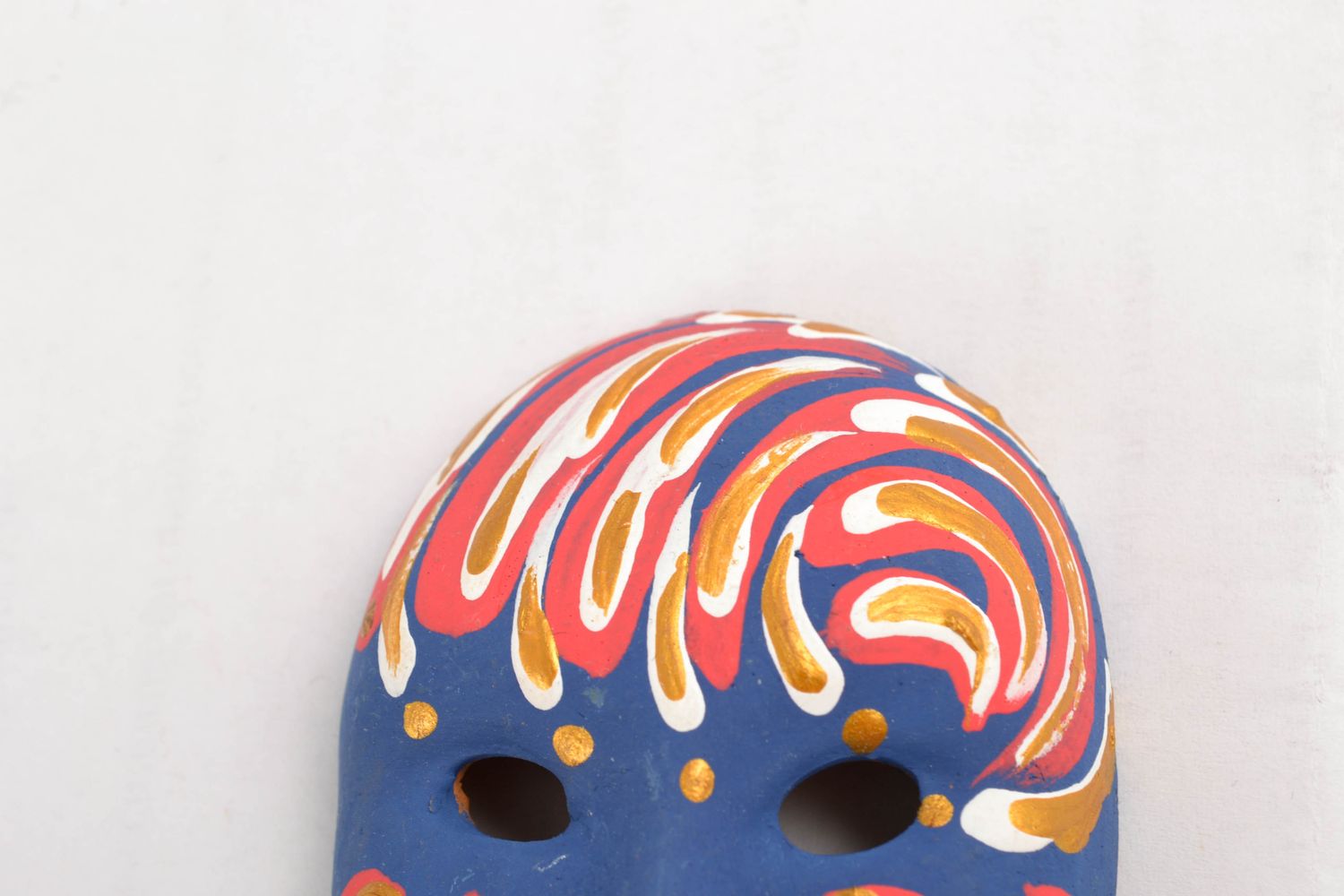 Maske Kühlschrankmagnet aus Ton foto 4