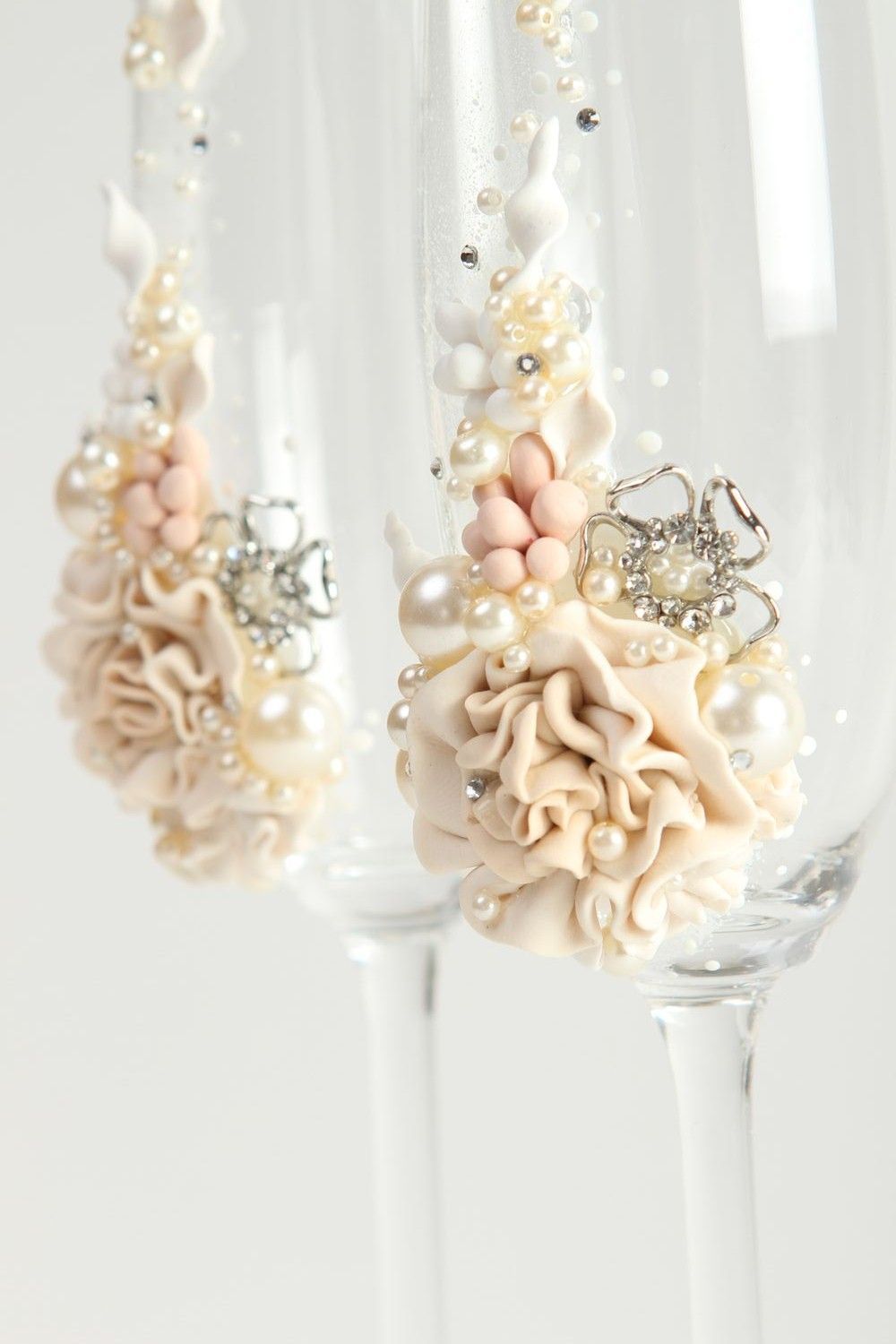 Copas de boda hechas a mano elementos decorativos de cristal regalo original foto 6