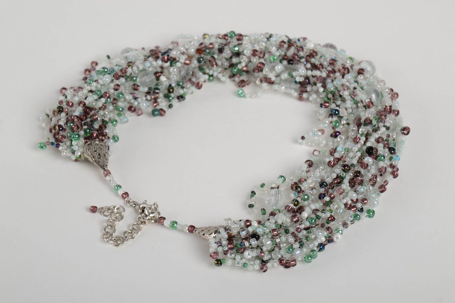 Unusual handmade necklace designer lovely accessories stylish beautiful jewelry  photo 5