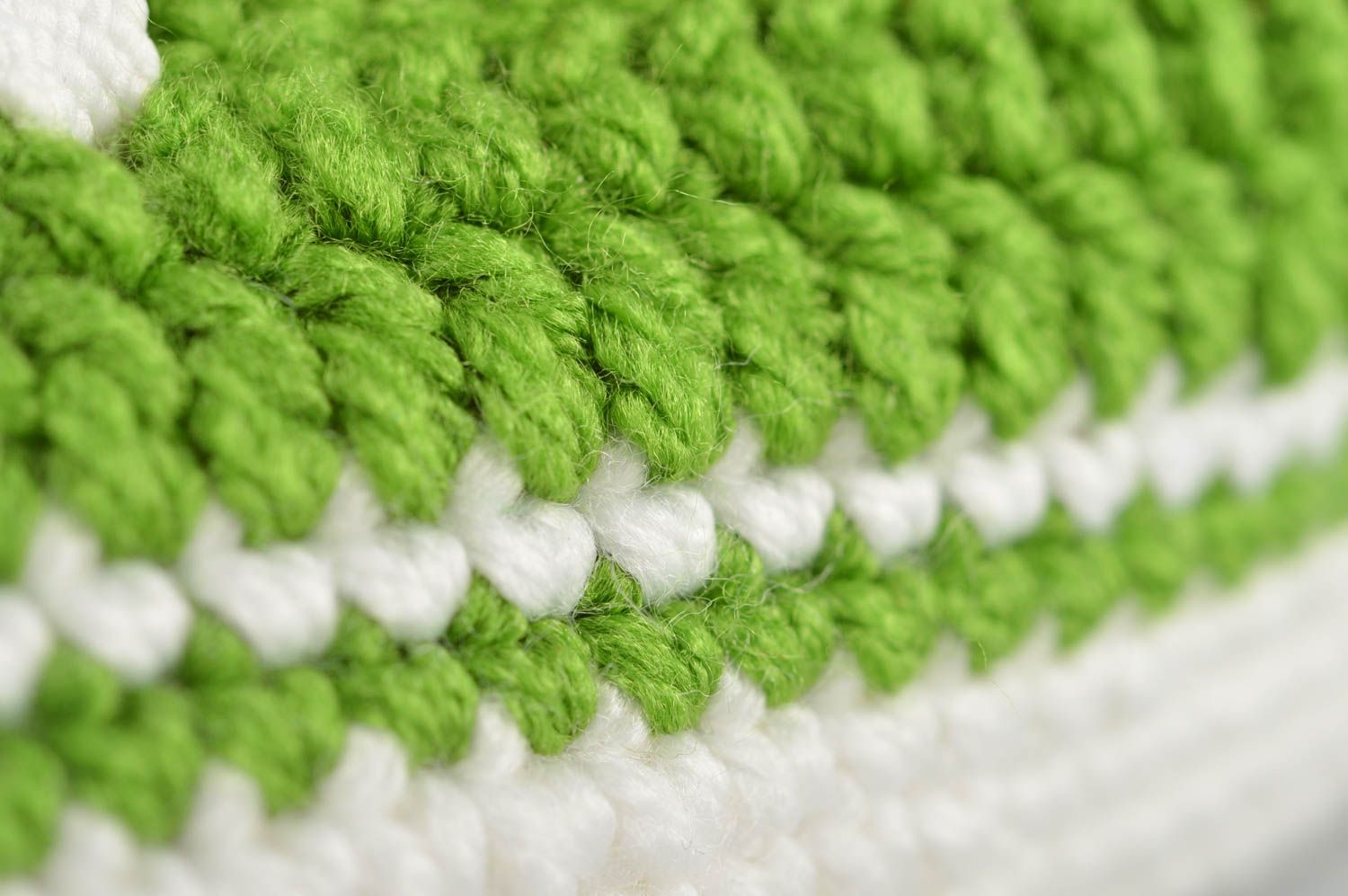 Pantoufles tricot Chaussons fait main Accessoire homme verts crochet design photo 4