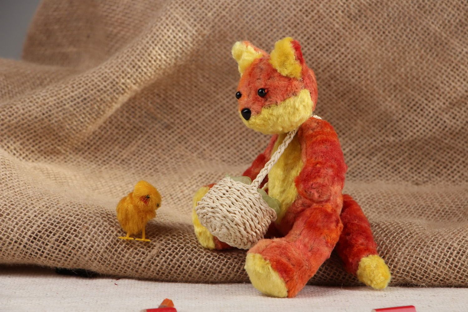 Soft toy made from vintage plush Fox photo 5