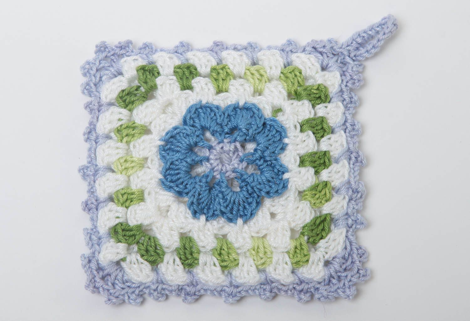 Agarradera al crochet hecha a mano cina elemento decorativo textil para cocina foto 2